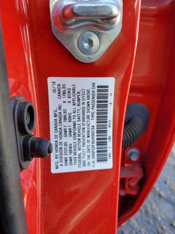 2HGFC2F50JH542164 Honda Civic Lx