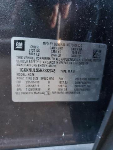 1GKKNULS5HZ232345 GMC Acadia Slt-1