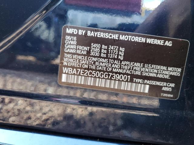 WBA7E2C50GG739001 BMW 740 I