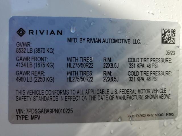 7PDSGABA9PN010225 Rivian R1s Adventure