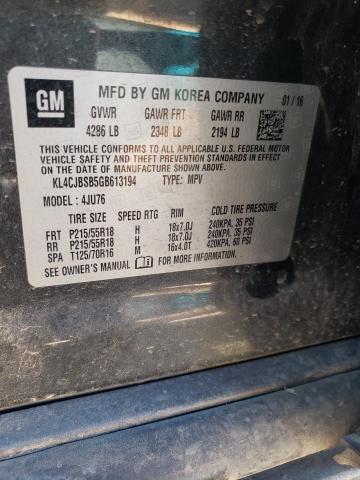 KL4CJBSB5GB613194 Buick Encore Convenience