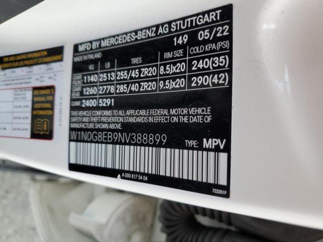W1N0G8EB9NV388899 Mercedes-Benz Glc 300 4matic