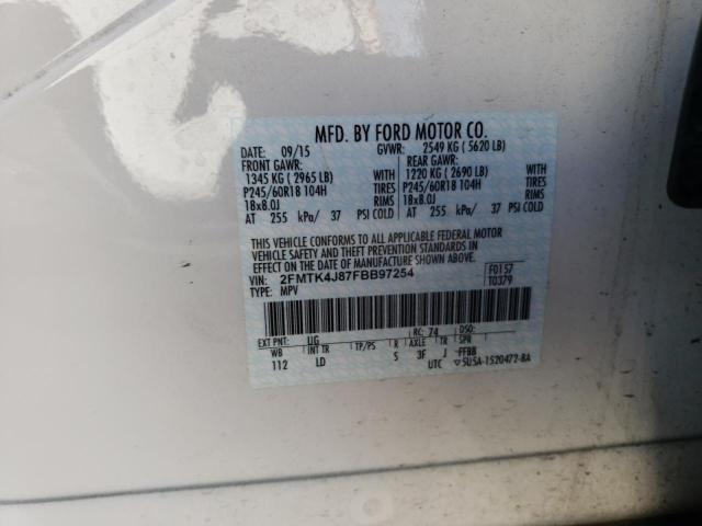 2FMTK4J87FBB97254 Ford EDGE SEL