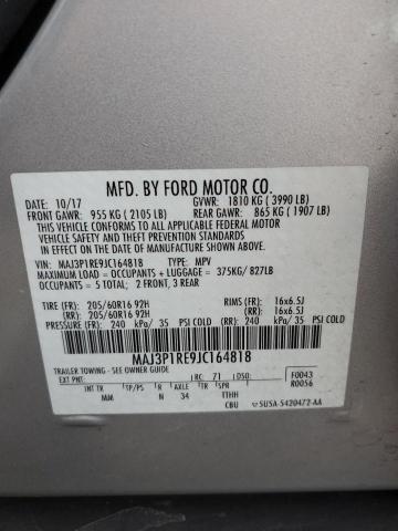 MAJ3P1RE9JC164818 Ford ECOSPORT S