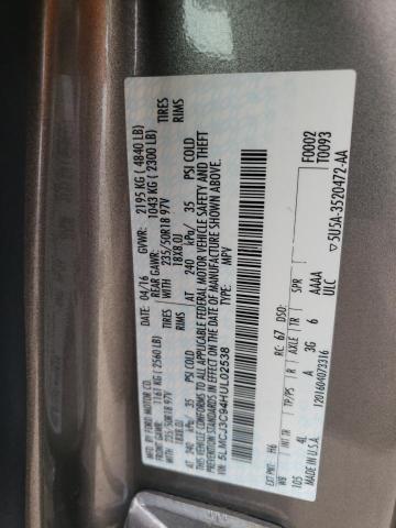 5LMCJ3C94HUL02538 Lincoln Mkc Reserve