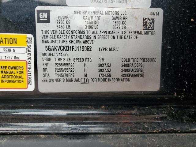 5GAKVCKD1FJ119062 Buick Enclave