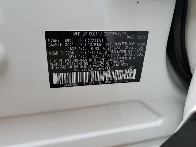 4S4WMACD6M3466535 Subaru Ascent Premium