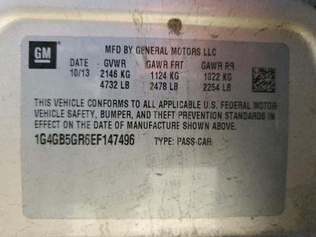 1G4GB5GR6EF147496 Buick Lacrosse