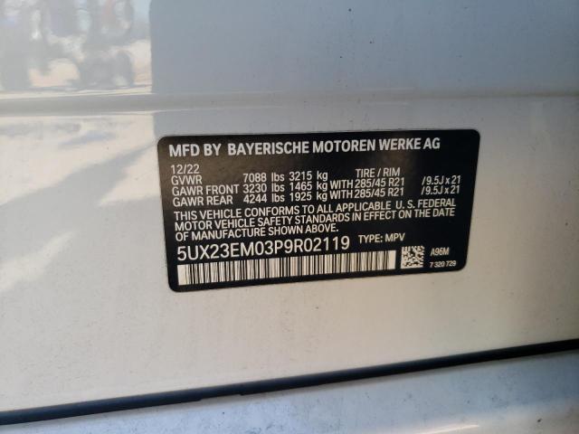 5UX23EM03P9R02119 BMW X7 Xdrive40i