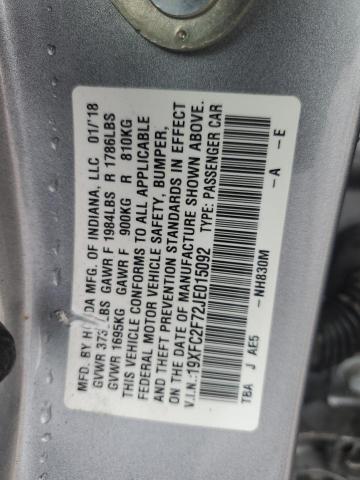 19XFC2F72JE015092 Honda CIVIC EX