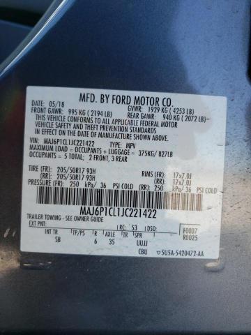 MAJ6P1CL1JC221422 Ford Ecosport Ses