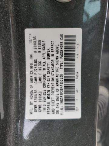 1HGCR2F39FA053526 Honda ACCORD LX