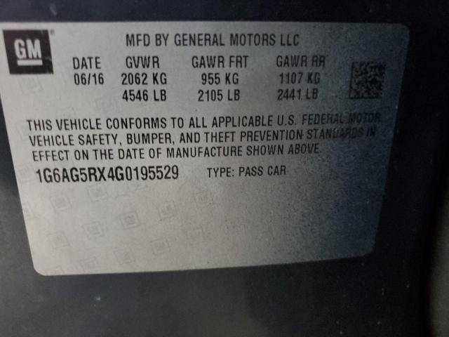 1G6AG5RX4G0195529 Cadillac ATS