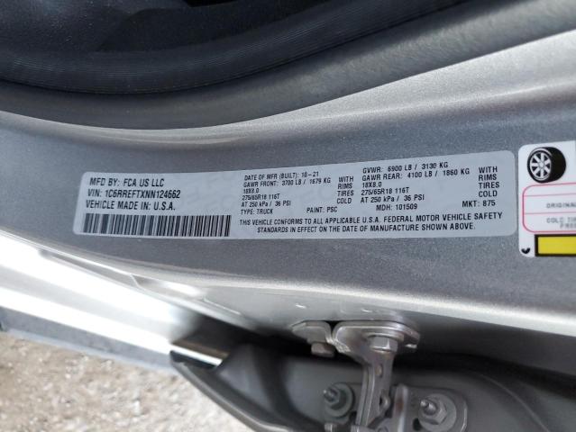 1C6RREFTXNN124662 RAM 1500 Big Horn/lone Star