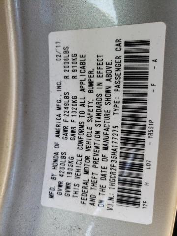 1HGCR2F35HA177375 Honda ACCORD LX