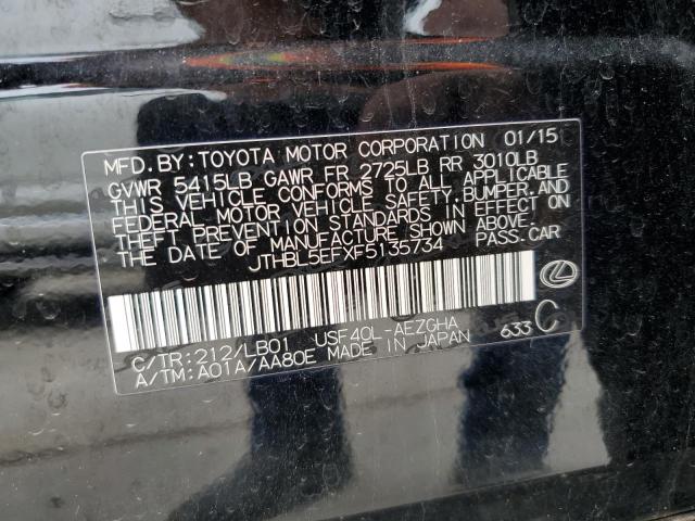 JTHBL5EFXF5135734 Lexus LS 460