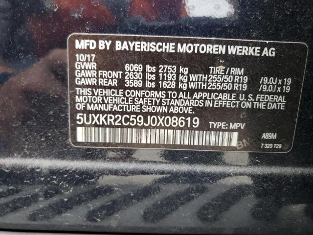 5UXKR2C59J0X08619 BMW X5 Sdrive35i