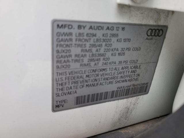 WA1LHAF78HD039546 Audi Q7 Premium Plus