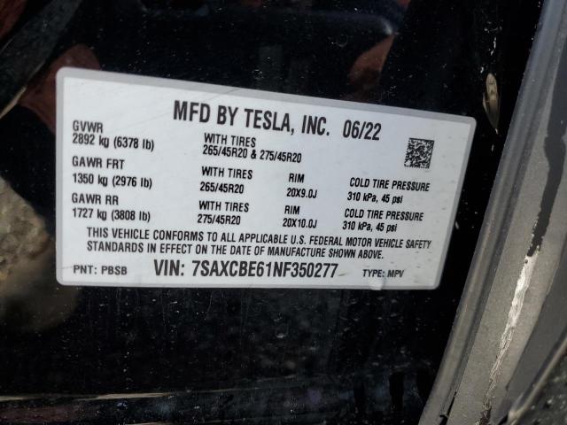 7SAXCBE61NF350277 Tesla MODEL X
