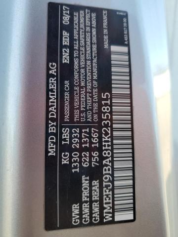 WMEFJ9BA8HK235815 Smart Fortwo