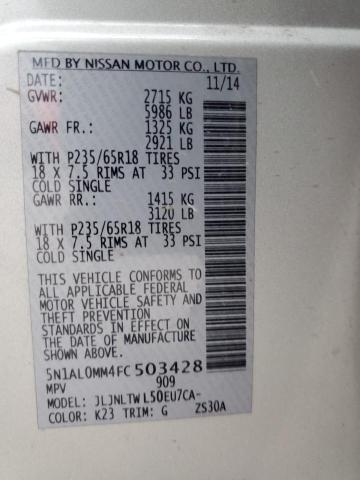 5N1AL0MM4FC503428 Infiniti QX60