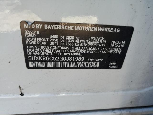 5UXKR6C52G0J81989 BMW X5 Xdrive50i