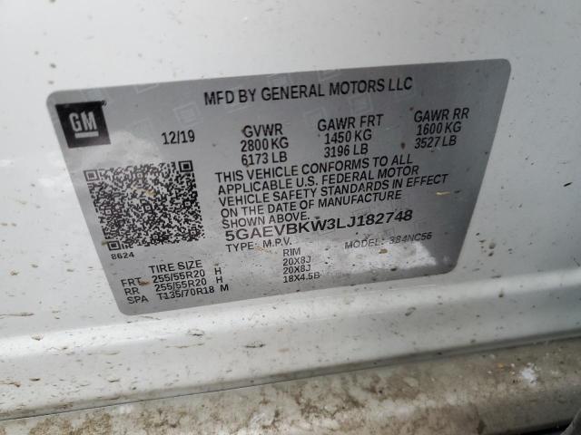 5GAEVBKW3LJ182748 Buick Enclave Premium