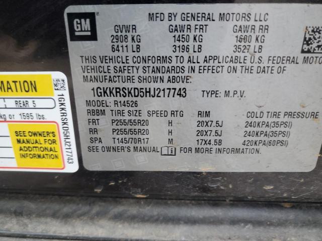 1GKKRSKD5HJ217743 GMC Acadia Limited Slt-2