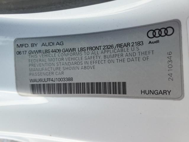 WAU6ULFF4J1003388 Audi A3 PREMIUM