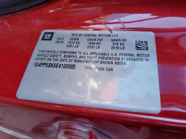 1G4PP5SK5E4195885 Buick Verano