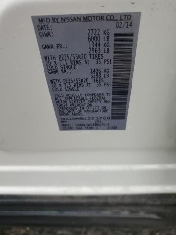 5N1CL0MN6EC525768 Infiniti Qx60 Hybrid