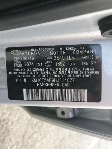 KMHCT5AE9HU314077 Hyundai ACCENT SE