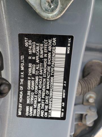 SHHFK7H60HU230896 Honda CIVIC EX