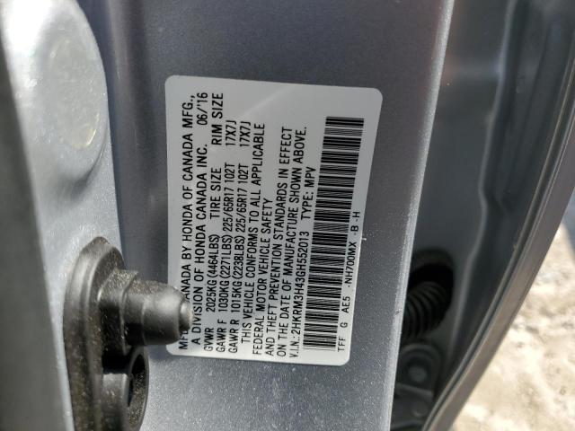 2HKRM3H43GH552013 Honda CR-V SE