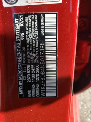 W1KZF8DB4NB017398 Mercedes-Benz E 350