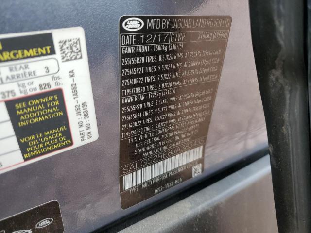 SALGS2RE8JA383435 Land Rover Range Rover Supercharged