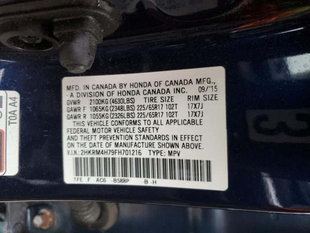 2HKRM4H79FH701216 Honda CR-V EXL