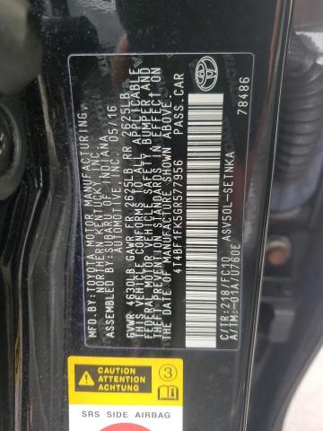 Toyota CAMRY LE 2016 4T4BF1FK5GR577956 Image 12