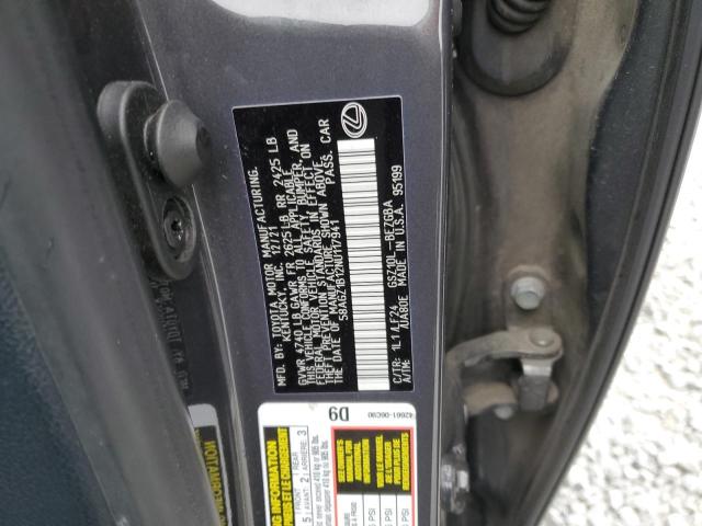 58AGZ1B12NU117941 Lexus Es 350 Base