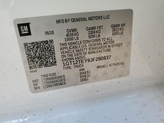 1GT12TEY9JF280837 GMC Sierra K2500 Slt