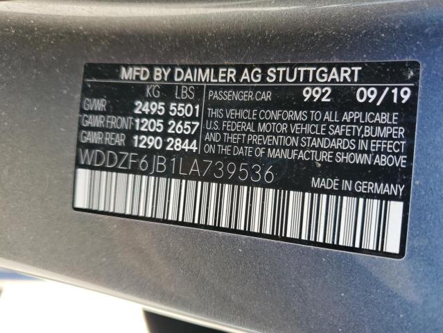 WDDZF6JB1LA739536 Mercedes-Benz E 450 4matic