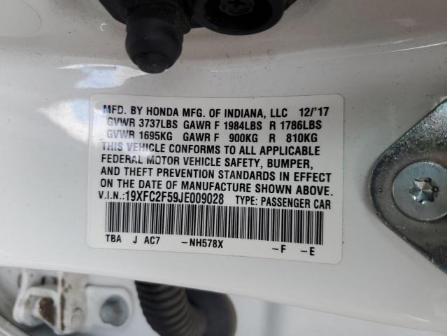 19XFC2F59JE009028 Honda Civic Lx