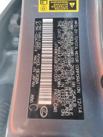 JTHBW1GG8F2091059 Lexus ES 300H