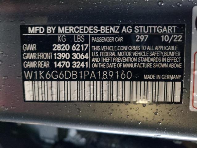 W1K6G6DB1PA189160 Mercedes-Benz S 500 4matic