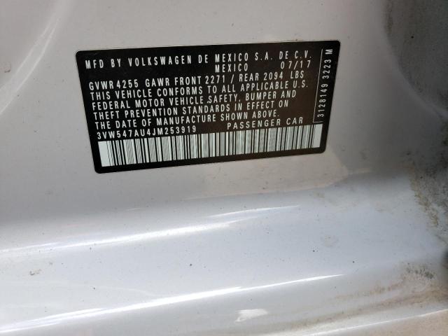 3VW547AU4JM253919 Volkswagen GTI S