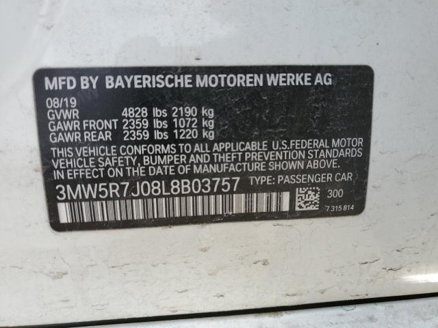 3MW5R7J08L8B03757 BMW 330XI