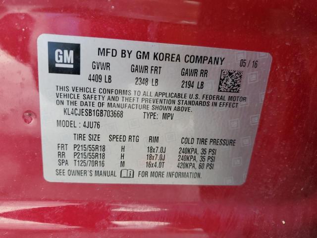 KL4CJESB1GB703668 Buick Encore