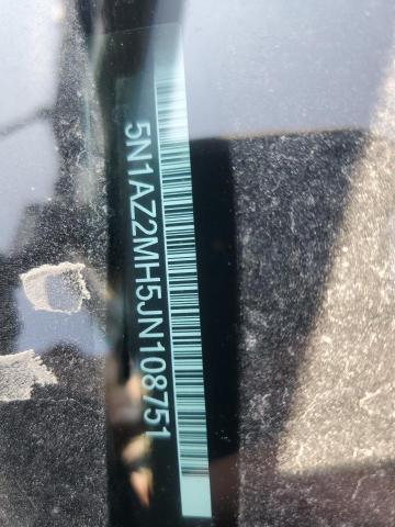 5N1AZ2MH5JN108751 Nissan MURANO S