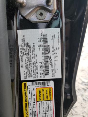 3FA6P0G75KR276823 Ford FUSION S