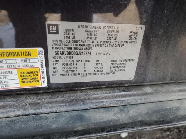 5GAKVBKD0GJ218774 Buick Enclave